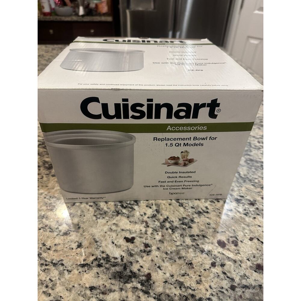 Cuisiart Replacement bowl For 1.5 QT ICE-RFB New Sealed